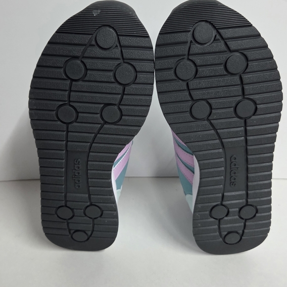 Size 6 - Adidas Run 70s 2.0 J Mint Lilac Sneakers - Picture 8 of 10